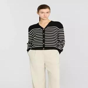 [쉬즈미스][쉬즈미스] 스트라이프 브이넥 가디건 SSKCDP11060_ESC