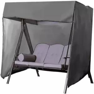 야외 스윙 커버 3인승 해먹 파티오 가구 정원 글라이더 의자 헤비 듀티 모든 날씨 보호 87 Lx49 Wx67 H