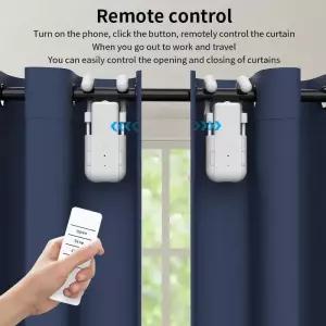 전동커튼 스마트 홈 커튼 오프너 전자식 3in1 트랙 모터 리모컨 버튼 제어 자동