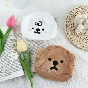 WL 곰돌이파우치 초미니파우치 화장품 뽀글 이너백 지퍼