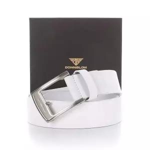 WL 다운블로우-DBBT001-1WH 국내제작 이태리통가죽 로고비죠버클벨트