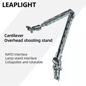LEAPLIGHT 플렉시블 매직 암 W C-클램프 오버헤드 카메라 마운트 360  회전식 캔틸레버 스탠드 휴대폰/아이