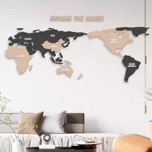 세계지도 벽장식 입체 스티커 포인트 3D 배경 거실 여행 데코