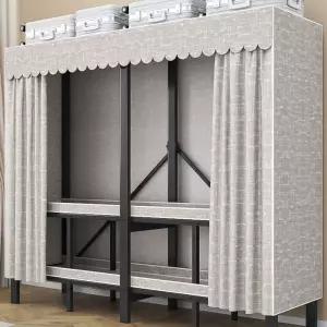 접이식 간이 옷장 침실 자취방 간편 스틸 원룸 비키니옷장 랙