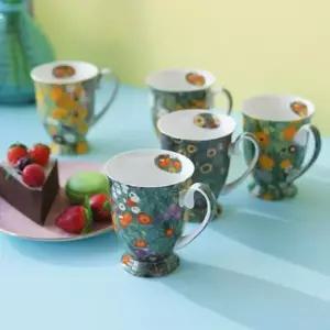 커피잔세트 클림트 명화그림 도자기 머그컵 집들이 선물 5P 세트