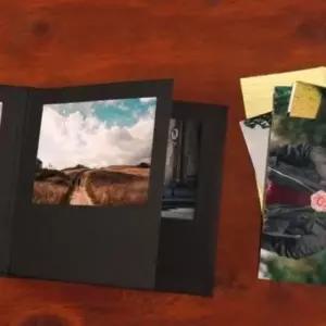 [문구/오피스] 미니포토앨범 4x6 1P 블랙 스크랩 사진 앨범