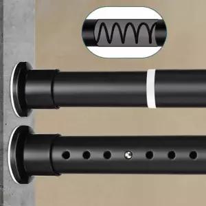 압축봉 커튼봉 스프링 장력 길이 욕실 주방 찬장용 형 폴 드릴