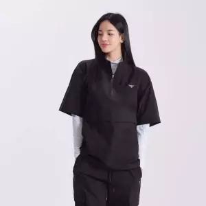 다운블로우DBS4TBK4005 여자하이넥 스트링반팔아노락