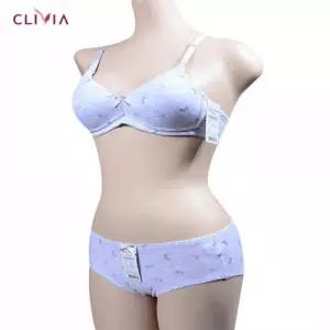 강아지패턴 노와이어 몰드 청소년브라세트 중딩속옷