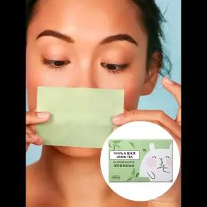 100 개/상자 페이스 클렌저 오일 컨트롤 오일 흡수 종이 페이셜 흡수 부드러운 종이 향기 휴대용 상자 메이