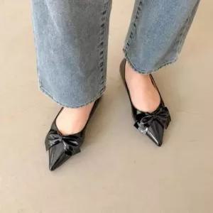 [라운슈][라운슈] 스틸레토 에나멜 리본 펌프스힐 2.5cm (48325849)