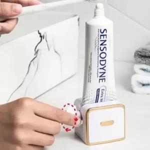 욕실 치약 걸이 말이 짜개 디스펜서 튜브 벽부착 거치대 핸드크림 물감 폼클렌징