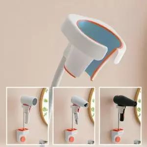 욕실 드라이기 거치대 각도 조절 샤워기 홀더 흡착식 진공 기걸이 슬라이드바 이동식 만능