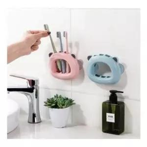 흡착식 큐티 치솔 꽂이 욕실 용품 칫솔 걸이 홀더 스텐 거치대 칫솔통 칫솔컵 치약
