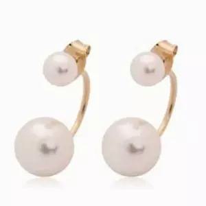 [하프클럽/]진주 클러치 왕진주 포인트 모던 귀걸이(5개묶음)