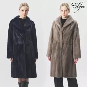 [롯데백화점]진도모피 풀스킨 휘메일 유색 밍크 롱코트(E8W3EC13_)