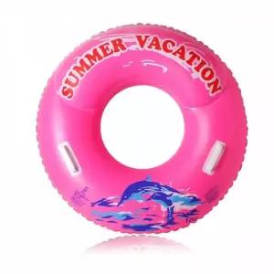 튼튼한 원형 손잡이튜브 핑크 100cm 수영튜브 바캉스