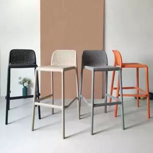 플라스틱 홈바 의자 아일랜드 식탁 등받이 바스툴