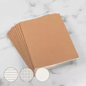 A4 크라프트 노트 유선 무지 체크 공책