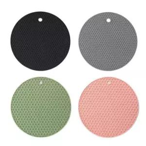 냄비받침대 주방 벌집모양 실리콘 패드 깔개 깔판 1P