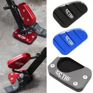 CNC 알루미늄 사이드 스탠드 확대 플레이트 킥스탠드 익스텐션 혼다 CC110 크로스 큐브 CC 110 용 오토바이