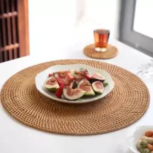 라탄트레이 다세코 라탄 컵받침 티코스터 찻 20cm