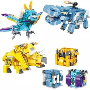 드래곤 공룡 변신 조립 블럭 중국 피규어 남아 선물 티라노 큐브 남아 어린이 장난감 블록