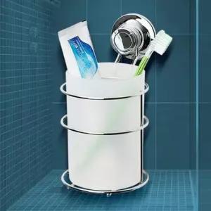 [생활] 수납정리함 강력흡착식 다용도 보관통 와이어 꽂이