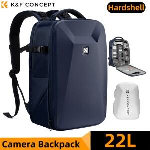 K&F CONCEPT 22L 대용량 카메라 가방 여행  촬영용 하드쉘 방수 백팩 DSLR/SLR 레인커버