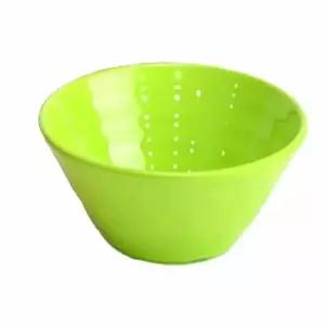 연두색 멜라민 식기 5호 분식용 접시 다용도 주방 그릇 핸드메이드