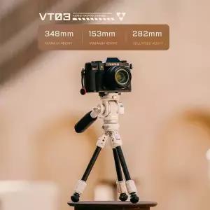 디지털 촬영보조용품 TILTA TT-VT03-FB 테이블탑 비디오 플루이드 헤드와 1단계 카본 파이버 휴대용 삼각대