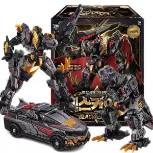 최강공룡 미니특공대 렉스카이저 블랙에디션 한정판 카이저 케이프 2단 변신 합체 로봇 장난감