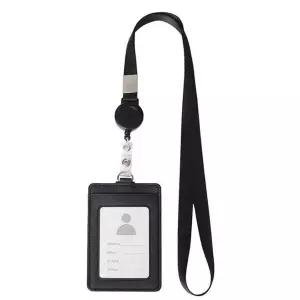 TBZ 릴홀더 목걸이형 지갑형 사원증케이스 블랙 명함보관