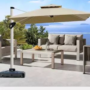 대형 회전 파라솔 A 0cm 카페 5 25m 정사각형 테라스 그늘막