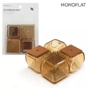 의자발캡 모노 (사각40) 식탁 발커버 소음긁힘방지 의자발캡4P