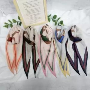 [애슬릿] 중년 여성 스카프 말 쁘띠 미니 얇은 봄 여름 머플러