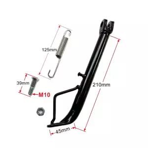 오토바이 킥 스탠드 아이언 사이드 스테이 사이드 스탠드 주차 랙 YAMAHA YBR125 YBR 125 125CC 용 볼트 스