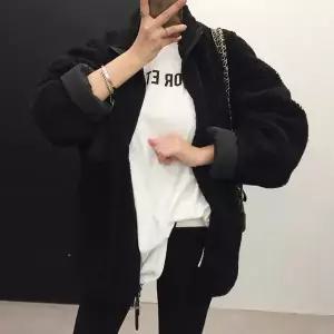 [하프클럽/]여성 20대 아우터 양면 후리스 루즈핏 스타일 점퍼