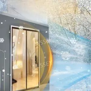 주문제작 투명 방풍막 커튼 DIY 반투명 비닐 자석 현관 방풍