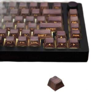 우드 키보드키캡 측각 키판교체 커스터마이징 교체 수제 호두나무