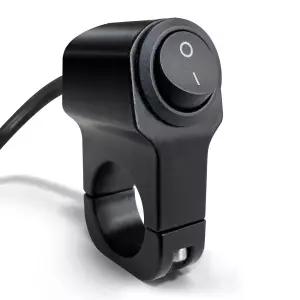 오토바이 핸들바 스위치 12V 방수 알루미늄 합금 ATV 라이트 UTV 스쿠터용 7/8 22MM 1피스 장착