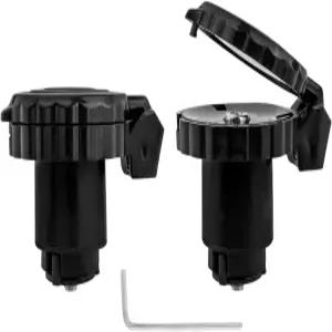 치 2Pcs 자전거 미러 핸들바 엔드 라이딩 백미러 산악 도로 위한 360도 회전식 볼록 거울 조정 가능