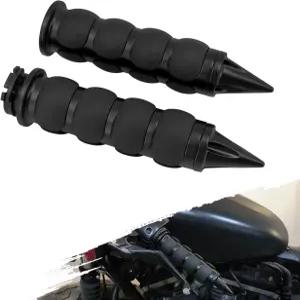 오토바이 1인치 핸들바 핸드 그립 25mm 엔드 장착 할리 스포츠스터 XL 883 1200 투어링 FLHR 다이나