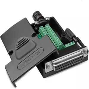 ANMBEST 1PCS DB25 솔더리스 RS232 D-SUB 시리얼과 25핀 포트 단자 여성 어댑터 커넥터 브레이크아웃 보드