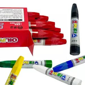 크레파스 색칠놀이 찌꺼기없는 크레파스 1타스 단색 크레용 12p