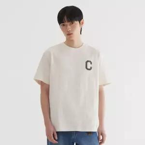 커버낫 남녀공용 크랙 C 로고 슬럽 티셔츠 아이보리 CO2502ST32IV 1924962