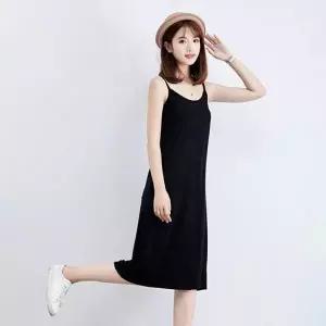 민소매 나시원피스 여름 휴가 롱 슬립 비치 휴양지 (HSJ-WE788AC)