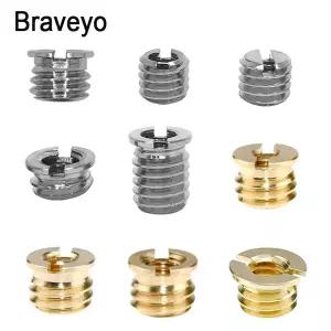 범용 카메라 나사 변환 너트 삼각대 모노포드 볼헤드 마운트 Dslr용 사진 액세서리 M6 1/4-3/8 10 개/로트