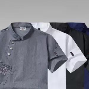 주방 조리사복 반팔 여름용 제과제빵 메쉬 스시