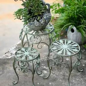 엔틱 화분 유럽풍 높이 가드닝 인테리어 받침대 빈티지